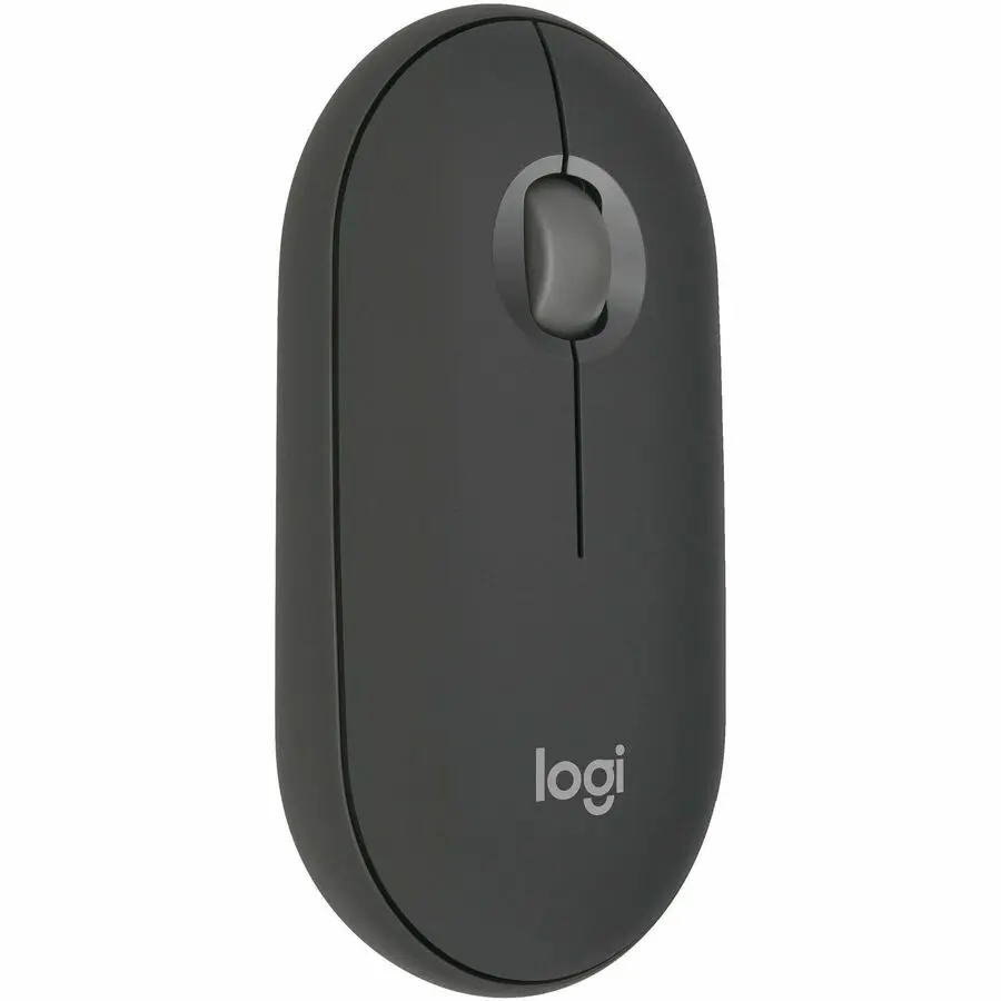 Logitech Pebble Mouse 2 M350s, Ambidextrous, 3-Button, Bluetooth, Tonal Graphite