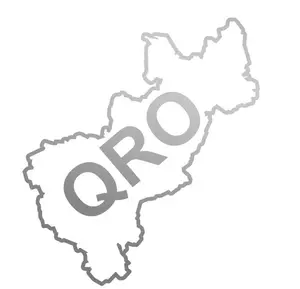 Mexican State Map Outline Querétaro Vinyl Decal Sticker UV & Waterproof Bumper Window Laptop Automotive Water Bottle Gift accessories – SILVER 5.5"