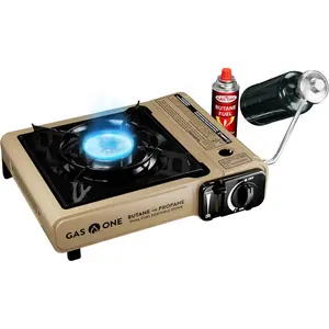 Gas One GS-3400P Propane or Butane Stove Dual Fuel Stove Portable Camping Stove - Patented - with Carrying Case Great for Emergency Preparedness Kit