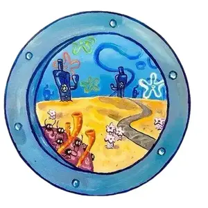 Porthole Oil Painting