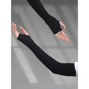 Solid Fingerless Long Gloves Halloween Accessories