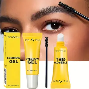 Strong Hold Eyebrow Gel Brush Set, Transparent Brow Cream for All Skin Types, Long-Lasting Eyebrow Grooming Kit, Wild Style Brows, Eyebrow Gel Makeup