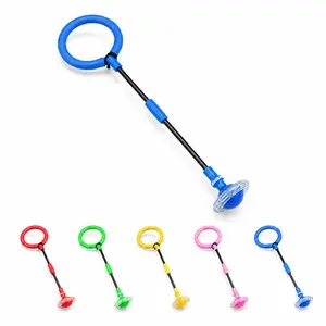 Ankle Skip Ball for Adults – Foldable Jump Ball with Flashing Wheel, Outdoor Balance & Coordination Game