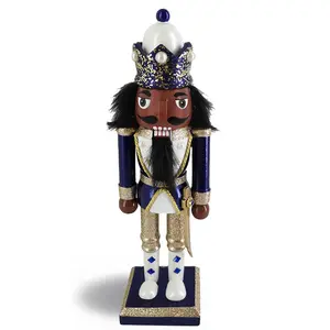 Navy African American Christmas Nutcracker