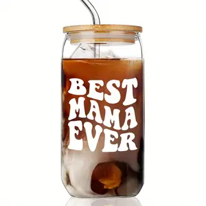 Mom Cup Set, Tumbler, Birthday Gift 16oz Mom Mug From Daughter Son Child, Mother Coffee Cup with Lid and Straw, Mother's Day Present