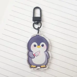 Stabby Penguin Acrylic Keychain