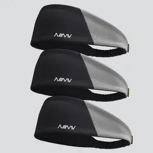 Unisex Sports Sweatband Headbands Set of 3, Lightweight Breathable Comfort, Workout Headband, Ideal for Running Gym Cycling Yoga Hiking