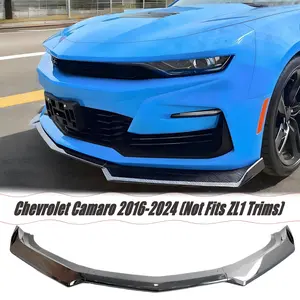 MUTUSAISI Front Lip Splitter Spoiler For Chevy Camaro SS/ 1SS/ 2SS 2016-2024，SS LT LS 2019-2024 3pcs Accessories Air Chin Body Kit