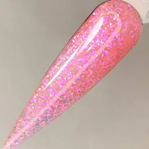 Sparkling Coral, Acrylic Powder, Dip Powder, 1oz