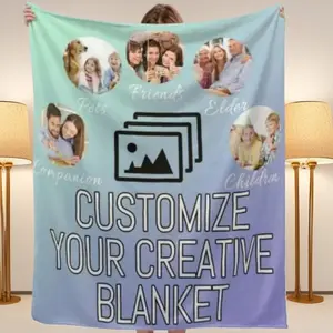 Mom&Dad's Day Customized Blanket with Photo Birthday Giftfor Personalized Monthers DayBlankets,Fathers Day Blankets withPicture,Gifts for Dad&Mom,Best FriendBirthday Gifts for Women, Bestie BFF SoulSister Graduation Gift Ideas for WomenBlanket