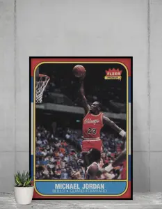 Michael Jordan 1986 FLEER Rookie 12x17 Poster Chicago Bulls