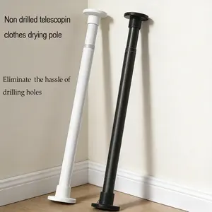 Adjustable Shower Curtain Rod, No Drilling Required, Durable & Easy Install Bathroom Accessory, Perfect for Modern Bathrooms