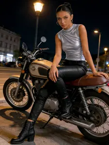 Vintage Disco Textured Sleeveless Top, Spring Summer Party Essential, Fitted Ruched Sparkle Vest, Fashion Style