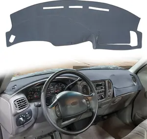 Dashboard Cover Custom Fit for  F150/F250/Expedition/F150 Heritage 1997 1998 1999 2000 2001 2002 2003,Dash Cover Mat Pad Carpet Protector Without Climate Sensor/Light Sensor(Dark Gray)