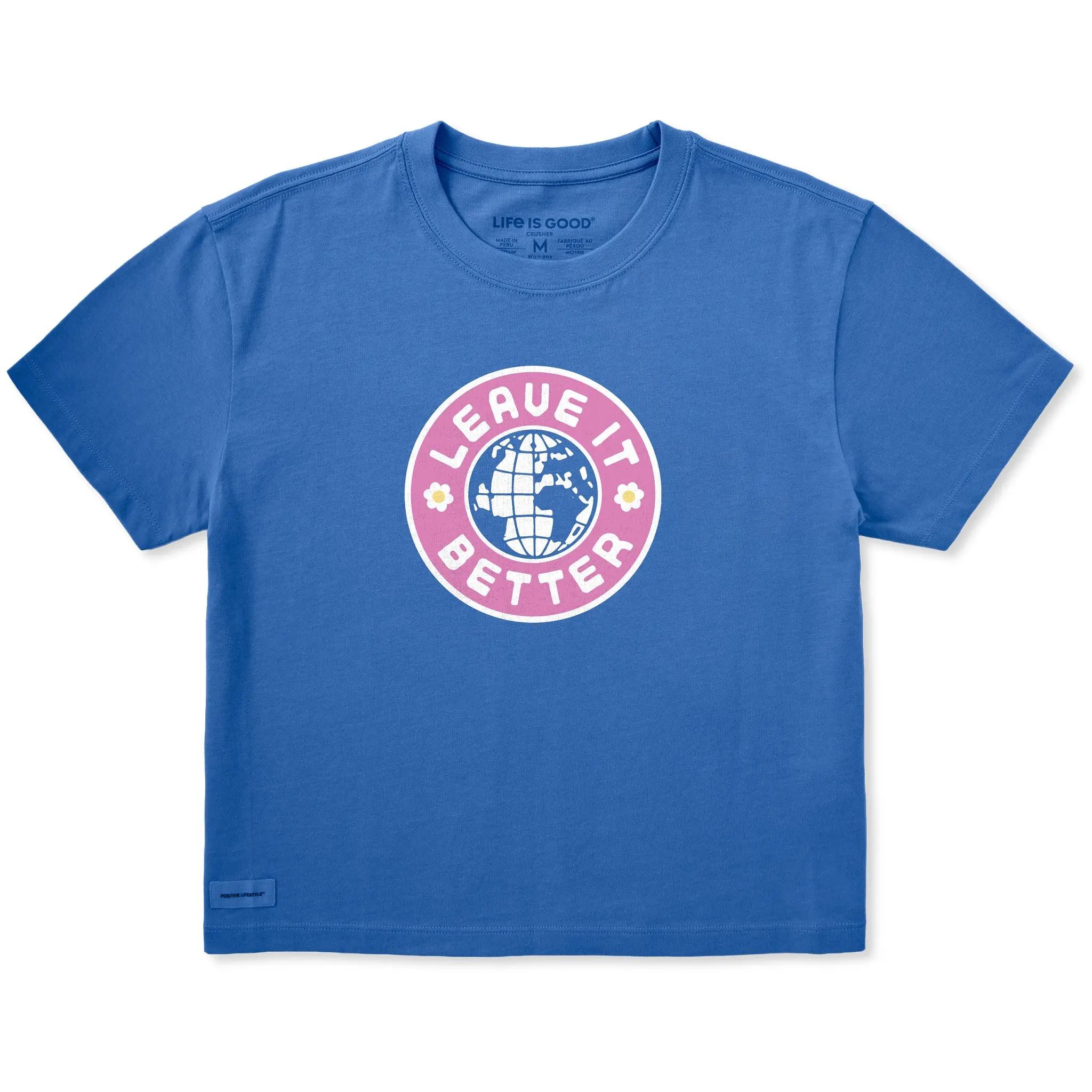 Women's Leave it Better Earth Short Sleeve Crusher Boxy Tee