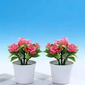 Fake flowers for living rooms, decorative arrangements, floral art pieces, Instagram-worthy potted plants, perfect for restaurants, coffee tables, kitchens, and bathrooms. Also includes fake bonsai plants. bouquet