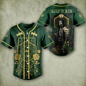 Sleep Token 2025 Baseball Jersey - Limited Edition Casual Jersey for Men, Unisex, Concert 2025 Shirt P