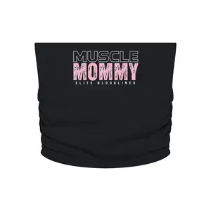 EB "MUSCLE MOMMY" Ruched Cropped Yoga Tube Top