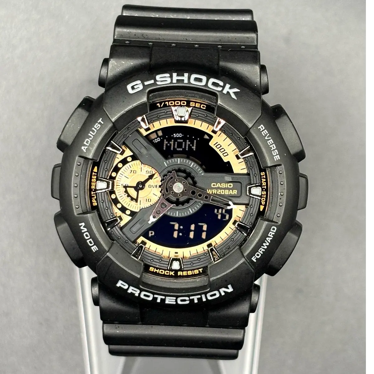 Casio G-Shock GA-110RG-1A Men's Analog Digital Rose Gold Black Resin 200M Watch