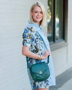 Caroline Hill - Sasha Handbag Hunter Green EC