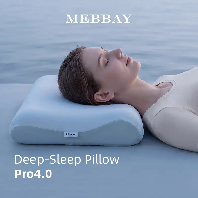 New Upgraded Deep Sleep Pro 4.0 Ergonomic Slow Rebound Memory Foam Pillow for Cervical Support & Deep Rest Sleep [Single Pack] Deep Sleep Pillow Pro 4.0 (1 Pillow Core + 1 Pillowcase)