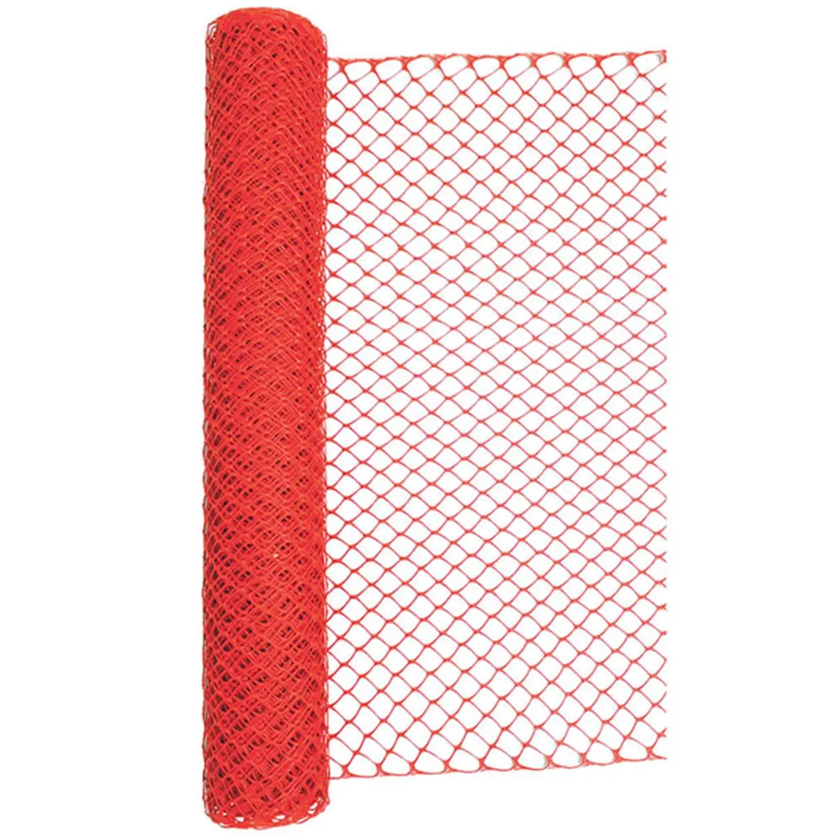 212 MAIN Heavy-Duty Orange Vinyl Mesh Safety Fence, 48x100 ft - Flexible, Maintenance-Free, Highly Visible Outdoor Barrier for Car Washing, Hazardous Work Areas, Crowd Control Events