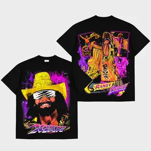 Randall Mario Poffo - Macho Maniacs Premium Cotton T-Shirt, Team Macho Man Shirt, Savage Fans Shirt, Savage Fans shirt, Retro WWE Wrestling Graphic Tee for Fans, gift for WWE fans, Gift for Boyfriends