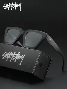 SUPKLEY Y2K Comeback! Black Wrap Sunglasses That Go With Every Outfit