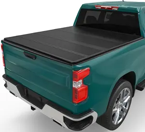 6.6 ft Bed Hard Quad-Fold Truck Bed Tonneau Cover Fit for Chevy Silverado/GMC Sierra 1500 New Body Style 2019-2025,(DO NOT FIT Multi-Flex Tailgate)