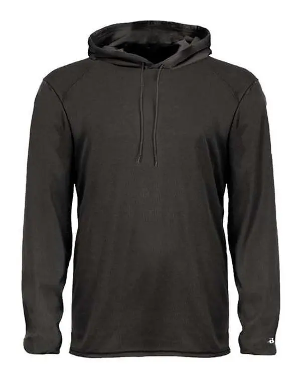 Badger 4105 B-Core Hooded Long Sleeve T-Shirt