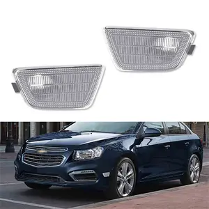 2PCS Clear Lens Front Side Marker Lights Housings Assembly For Chevy Cruze 2011 2012 2013 2014 2015 Replace OEM 116-03369L, 116-03369XL, 42334144, 95022428, 95186, 95186926, 42334145, 95022429, 95186927, GM2551198, 11721238
