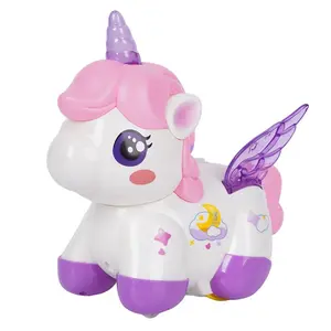 Dancing Unicorn Toy, Electric Rotating Horse & Pony, Musical Lights, Interactive Walking Action, Safe Gift for Kids Ages 6+, Boys Girls