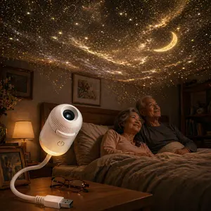 starry sky projector lamp aesthetic room decor cozy vibes for bedroom sleep aid kids and relaxing night atmosphere