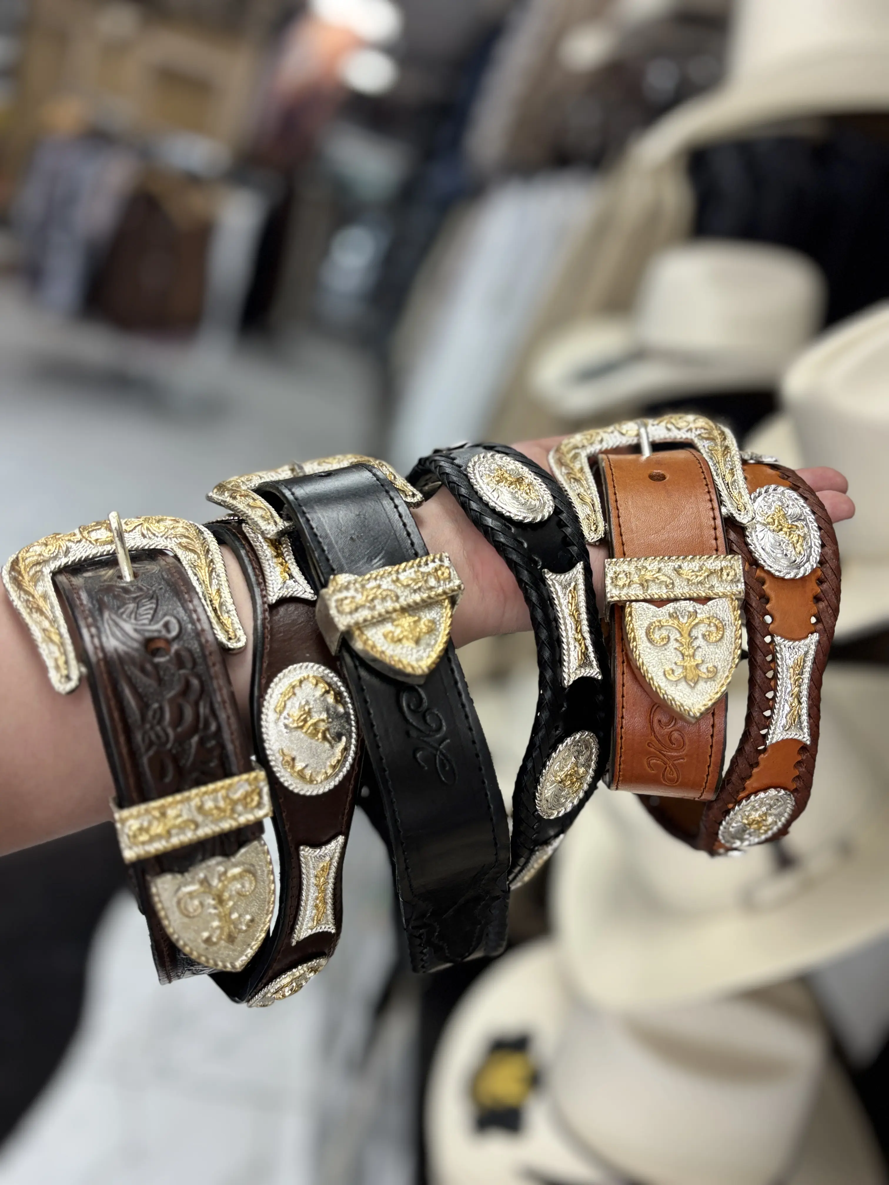 Bull Rider Emblem Mens Belt