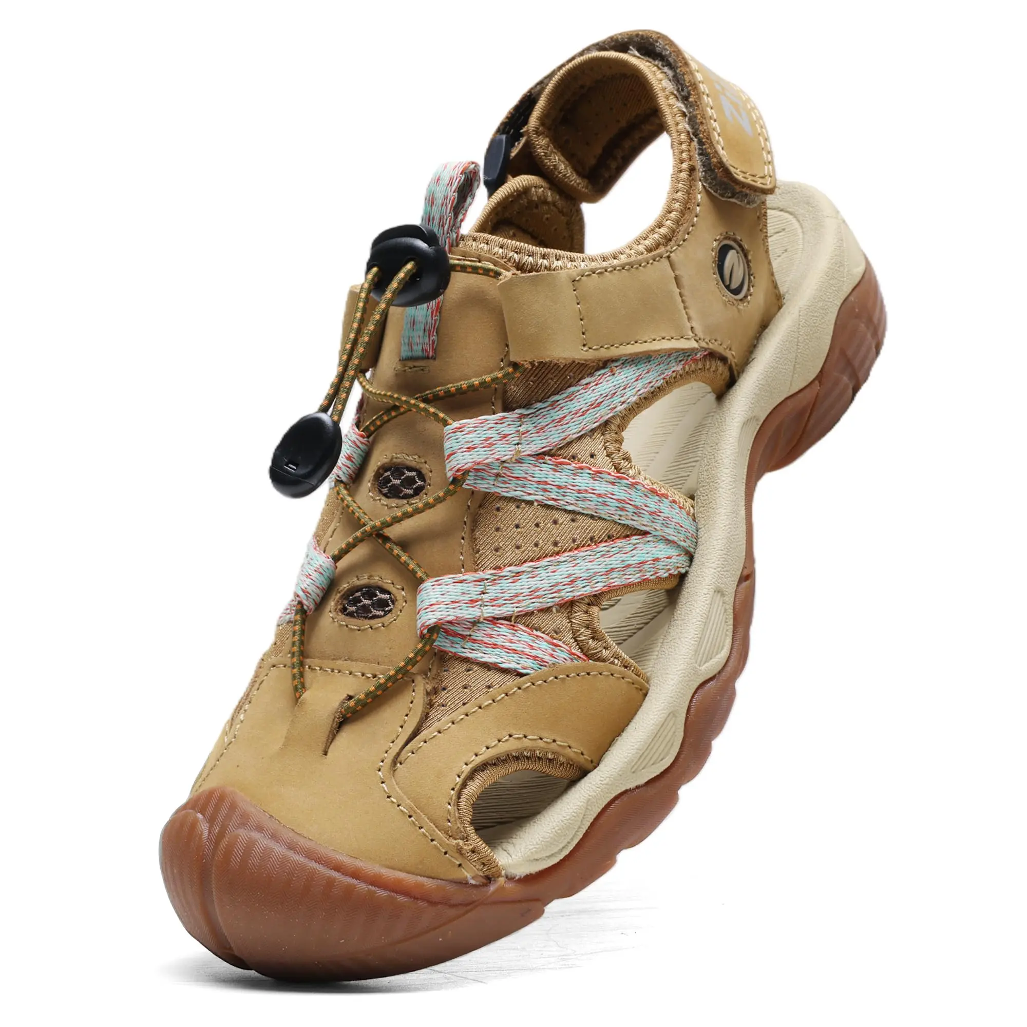 Womens Hiking Sandals Closed Toe Water Shoes Adjustable Double Buckle Outdoor Walking Beach Sandals