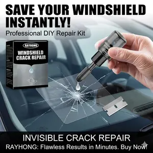 Magic Glass Fix in Minutes! Invisible Crack Repair Automotive Windshield Crack Repair Fluid – Bonding Fluid Repair Agent
