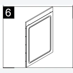 Vanity Desk Replacement Mirror, Compatible with 57.5" Makeup Vanity with LED Lights, Glass Top & Wireless Charging