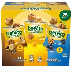 belVita, Energy Snack Bites Variety Pack, 25-count snack
