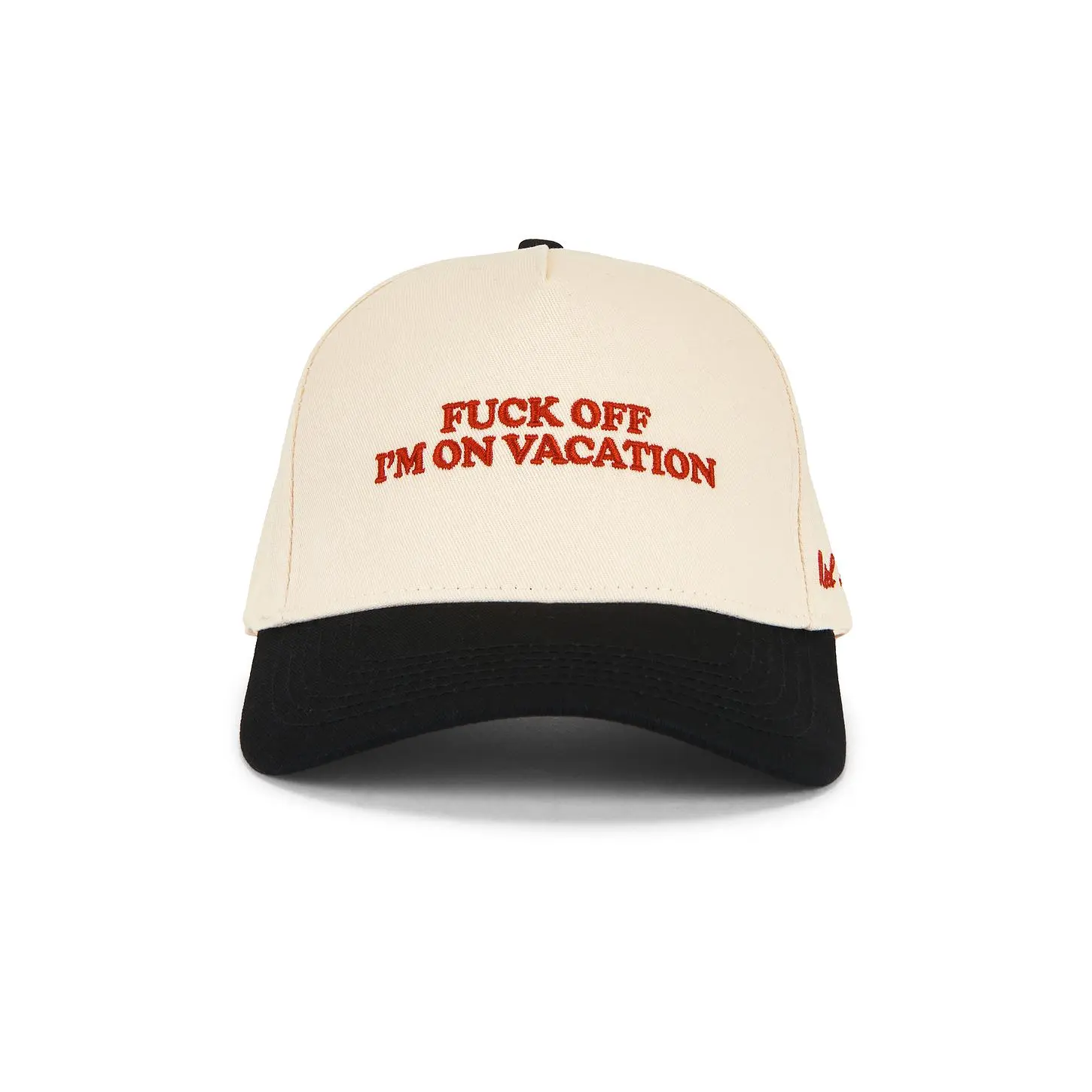 Motel Margarita Vacation Snapback Hat in Bone & Black