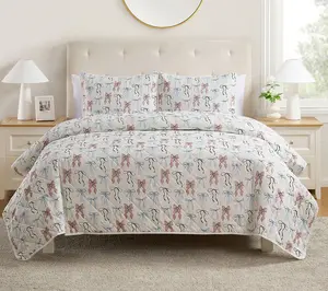 VCNY Home Multi Ribbon Pinsonic Quilt Set, Twin