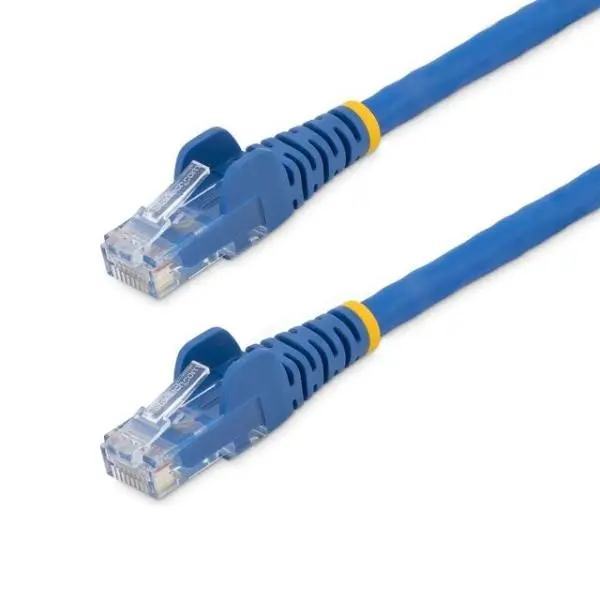 Startech N6LPATCH30BL 30 ft LSZH Cat6 Ethernet Cable - 24 AWG Copper Wires, Ethernet Plugs, Low Smoke, Multi-Gigabit Performance, 100W PoE++, Eco-Friendly, Strain Relief, Blue