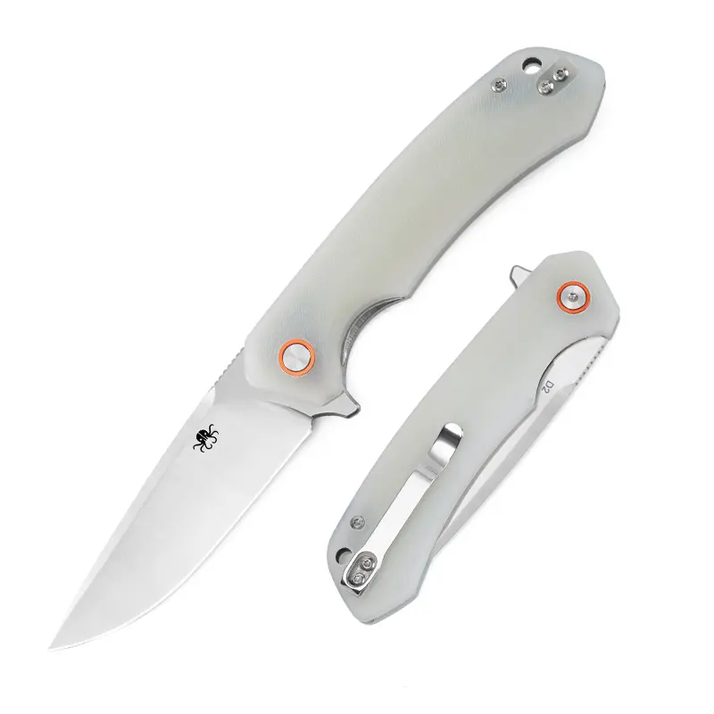 KLAKEN J146 RIDGE EDC Folding Pocket Tool - D2 Blade, G10/Micarta Handle, Camping Survival Equipment Set