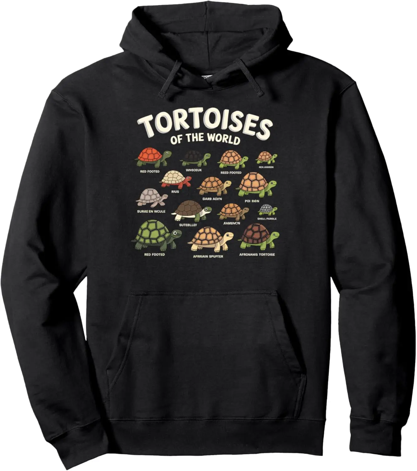 Tortoise Of The World Herpetologist Biology Student Gift Pullover Hoodie