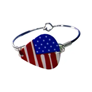 American Flag guitar pick bracelet