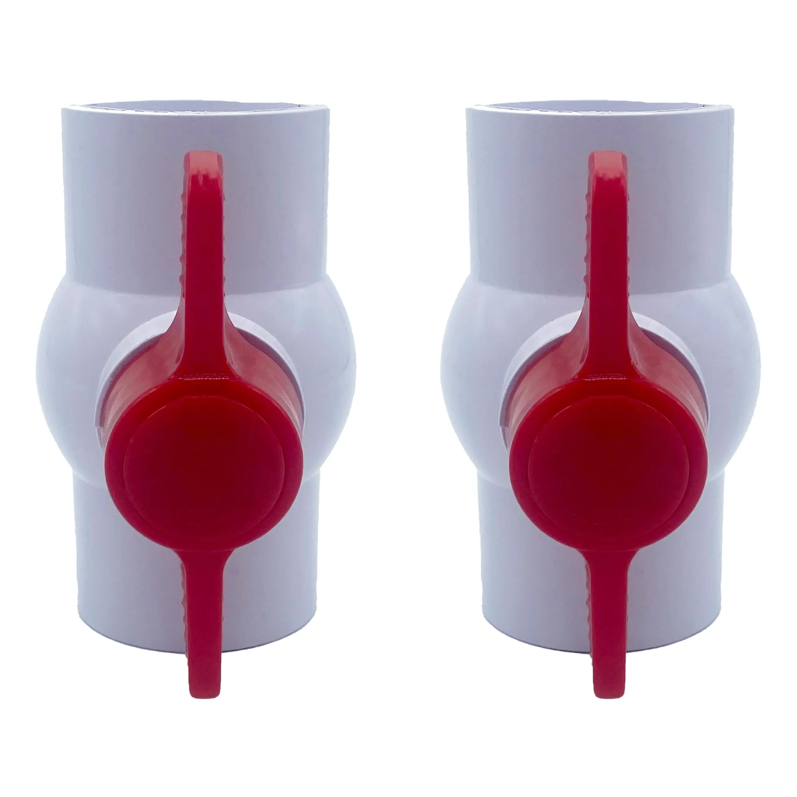 Poolzilla 1-1/2" PVC Ball Valve (2 Pack) for Schedule 40 PVC | Rated 150 PSI
