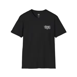 Black 'Pretty Wheelz' Wing Logo T-Shirt