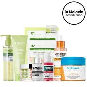 [Dr.Melaxin Official] 8-Step Pore & Acne Mark Eraser Set with Cactus Cooling to De-puff, Kojic Spot Correction & Advanced Skin Density Support