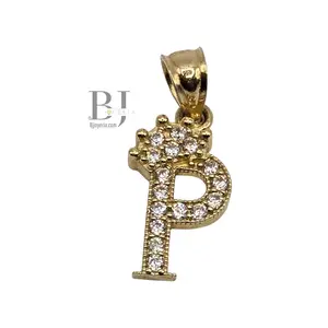 PENDANT MINNI LETTER P WITH CROWN (0065)