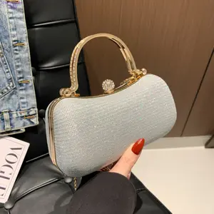 Women's 2026 Trendy Elegant Rhinestone Decorated Shoulder-Crossbody Bag, Luxury High-End Evening Clutch, Fashionable Versatile Purse with Chain, Perfect for Parties, Weddings, Daily Fashion Outfits, Elegant Bag,summervibes