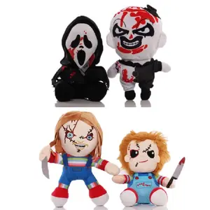 Cartoon TERRIFIER 3 Hello Kitty Clown Horror Kawaii Creative Plush Toy Plush Stuffed Doll Kids Halloween Gift Room Decorate Doll pip Classic Wilf Wolf